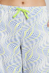 Zivame Optics Fun Knit Cotton Capri Set - Forever Blue — thumbnail 6